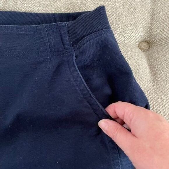 LL Bean Navy Blue Classic Fit Pants 10P Petite - Picture 7 of 8